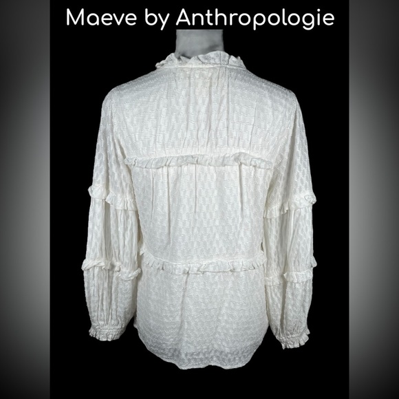 Anthropologie | Maeve | Angela Ruffled Peasant Blouse - Picture 4 of 9